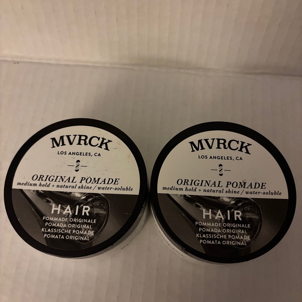 MVRCK Original Pomade Medium Hold Natural Shine Water-Soluble 3 oz